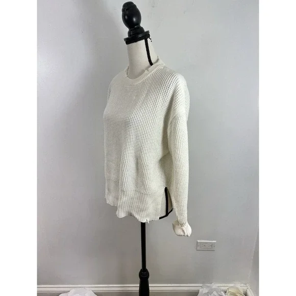 Pistola Olga waffle stitch sweater in Ivory size M New - Picture 3 of 7